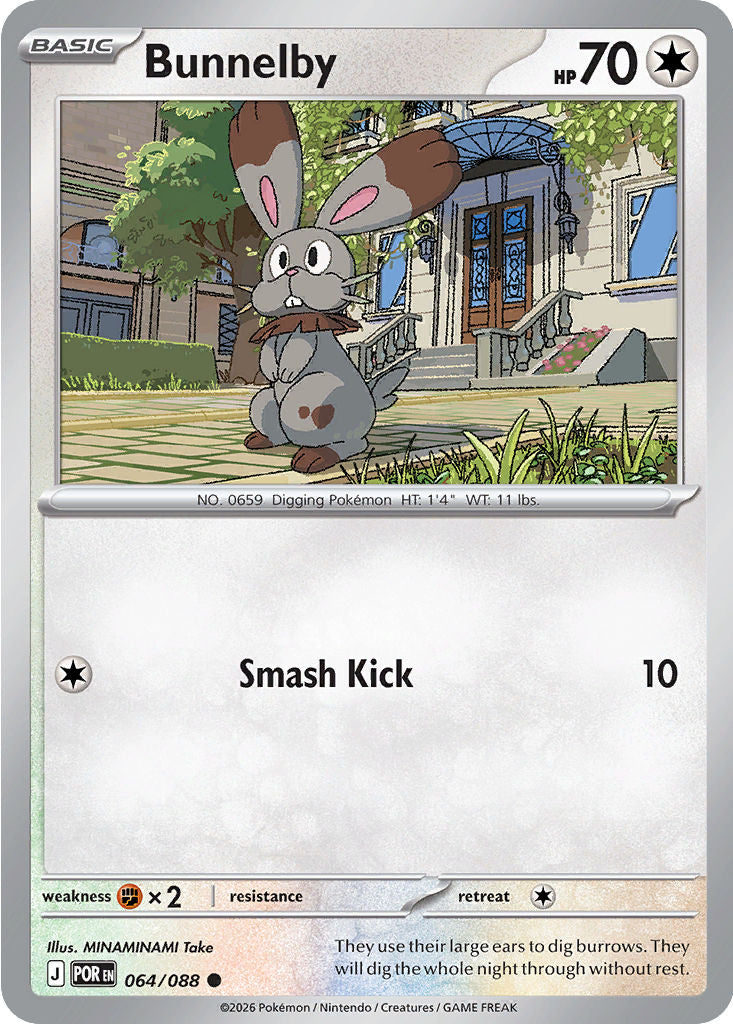 Bunnelby - Reverse Holo - 064/088 - Perfect Order