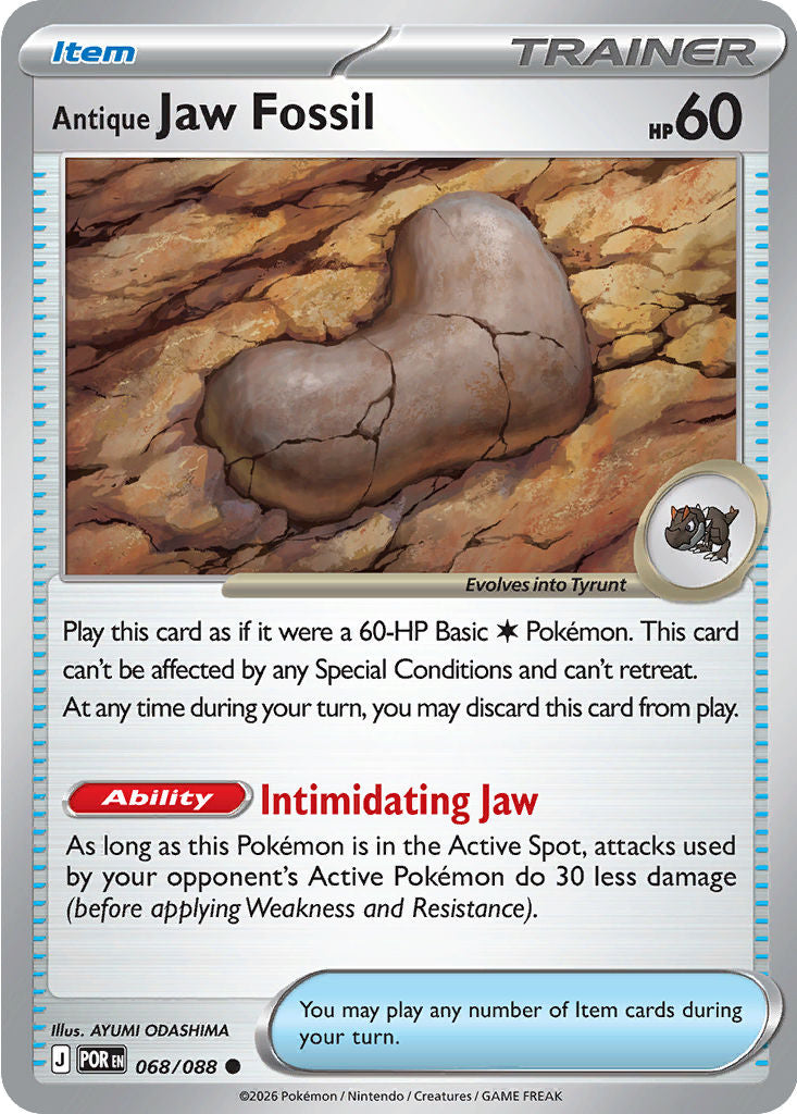 Antique Jaw Fossil - Reverse Holo - 068/088 - Perfect Order